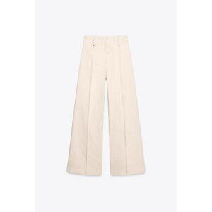 ZARA JEANS ZW COLLECTION TAILORED WIDE LEG HIGH-WAIST